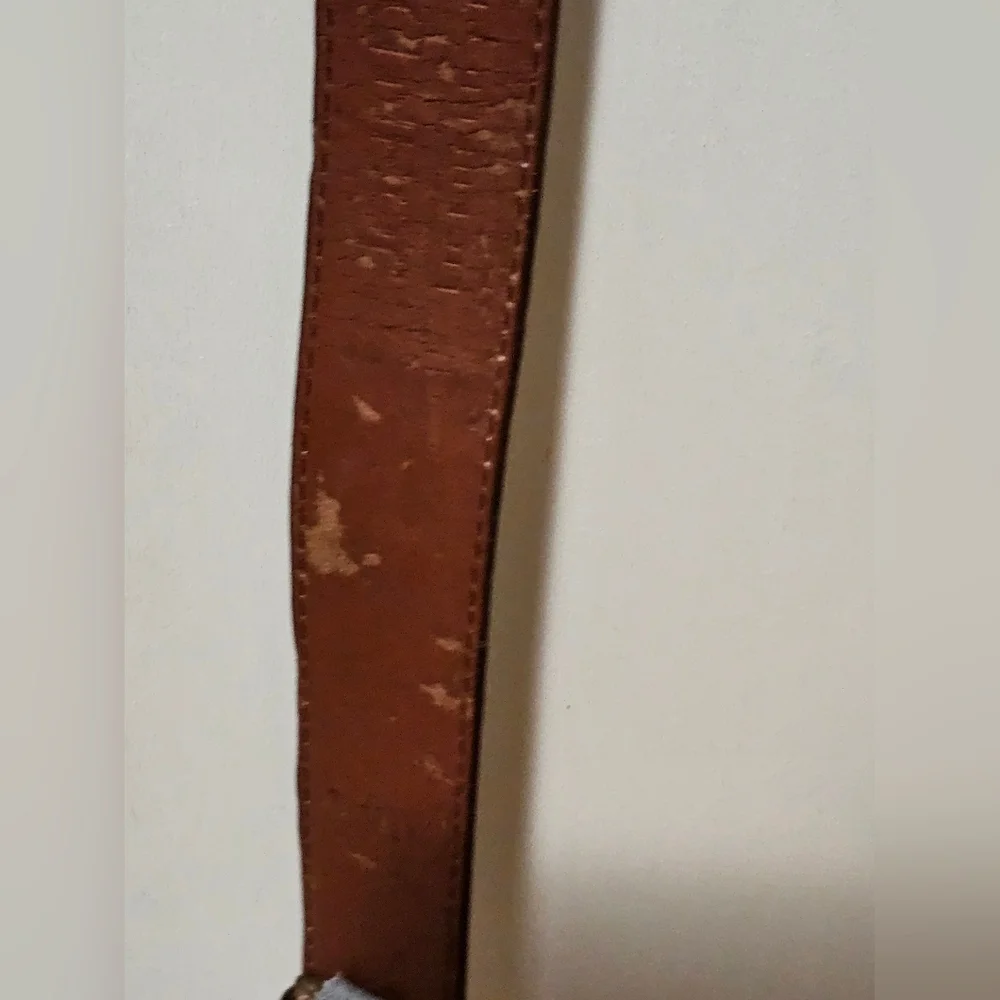 John Deere Girls Leather Belt w/ Pink Buckle